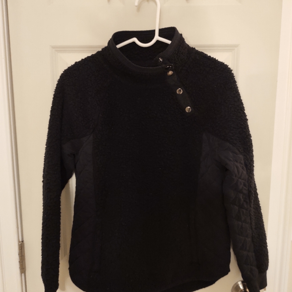 Abercrombie & Fitch black fleece sweater small